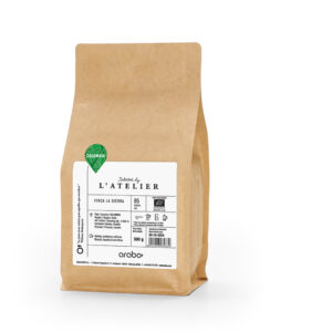Paquetes de café en grano l’Atelier tostado intenso