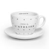 Set de 2 tazas para café con leche XXL
